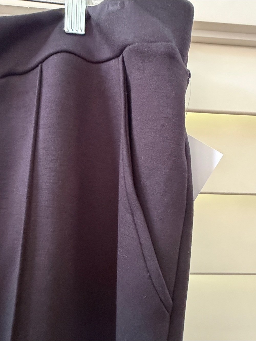 Scuba Black Wide Cropped Leg Pants - Picture 3 of 5